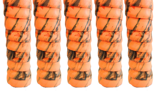 5 stk. CX Pro Classic Squash Grips (Multi Orange)