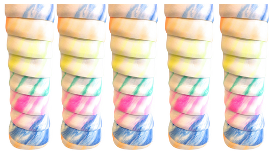 5 stk. CX Pro Classic Squash Grips (Multi hvid)