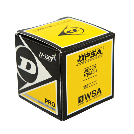 Dunlop Pro Squashbold (2 gule prikker)