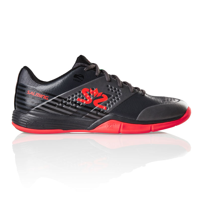 Salming Viper 5 (GunMetal-New Flame Red) Squashsko