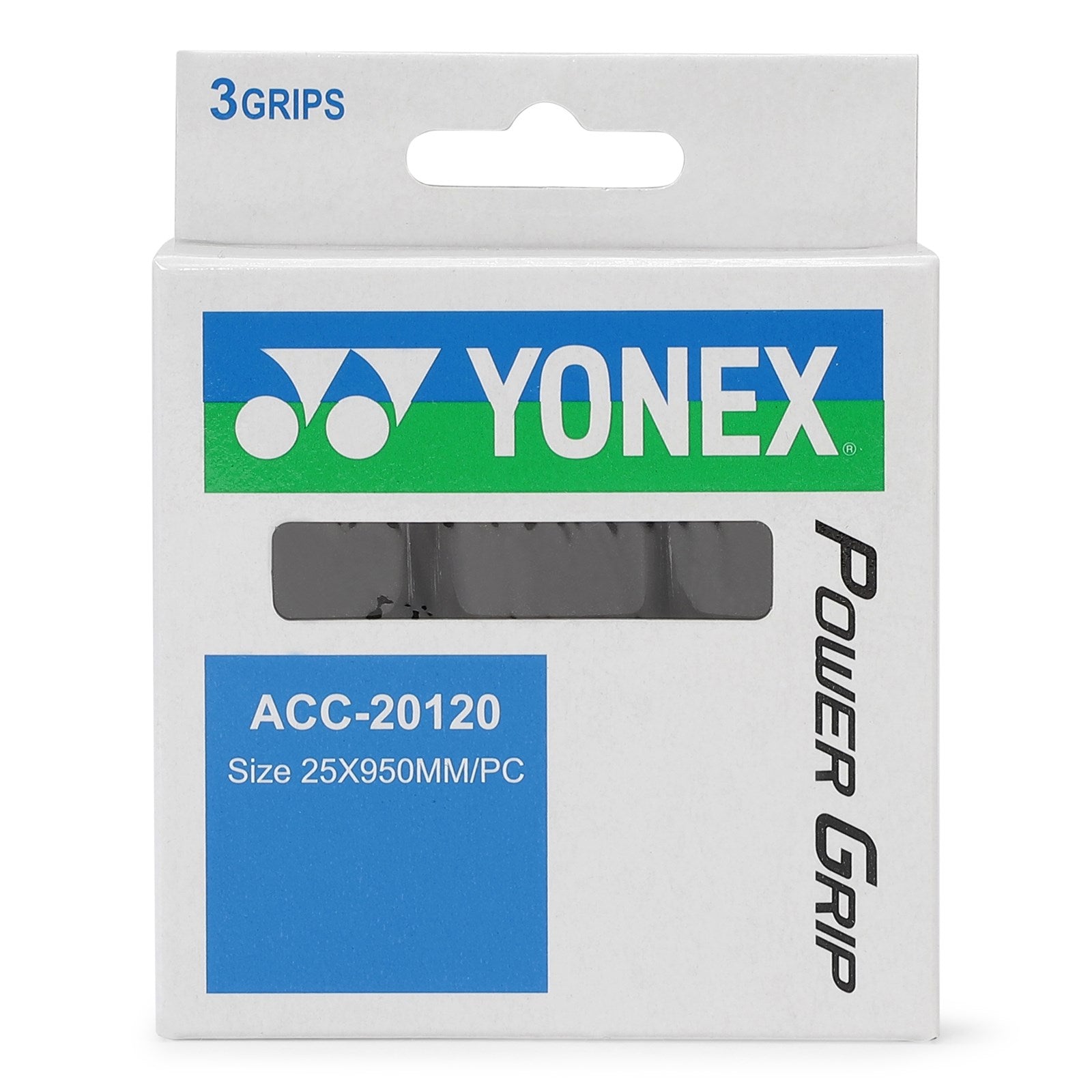 Yonex Powergrip (3 stk., Sort)