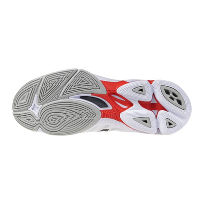 Mizuno Wave Lightning Pro (U) (White/Black/Fiery Red)