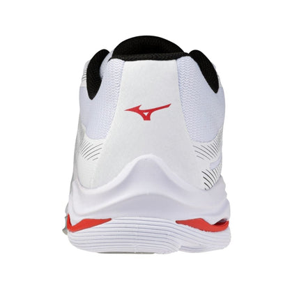 Mizuno Wave Lightning Pro (U) (White/Black/Fiery Red)
