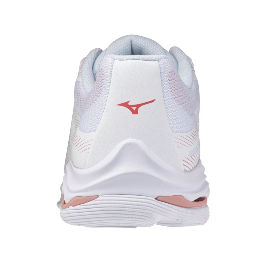 Mizuno Wave Lightning Pro (W) (White/Rose Elegance/Lava Falls)
