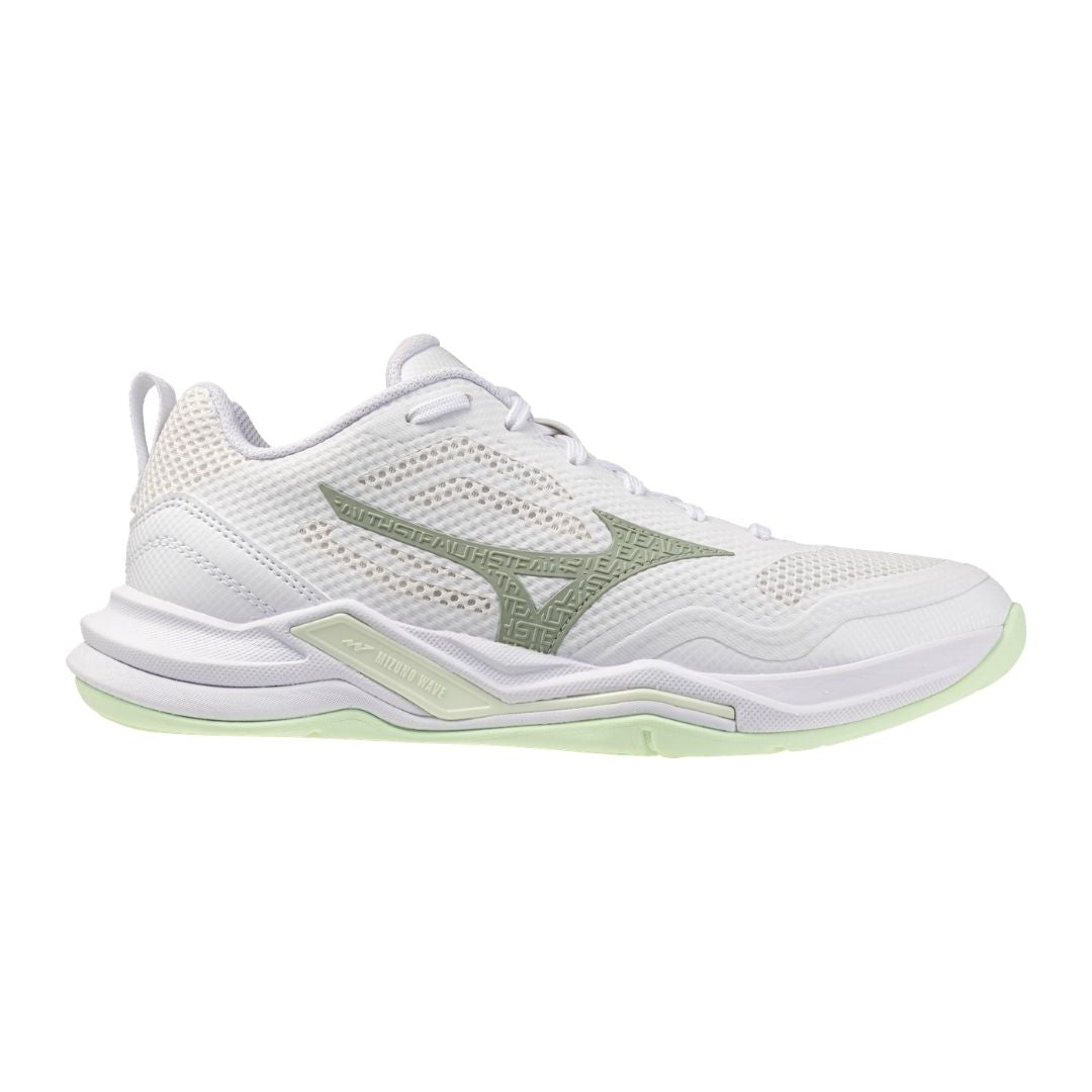 Mizuno Wave Stealth Pro (W) (White/Aqua Gray)