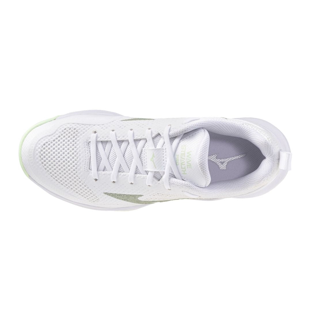 Mizuno Wave Stealth Pro (W) (White/Aqua Gray)
